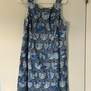 Lilly Pulitzer Aralyn Shift Dress - Bay Blue Printed Shell Eyelet